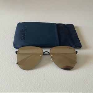Le Specs Mirrored Aviator Sunglasses